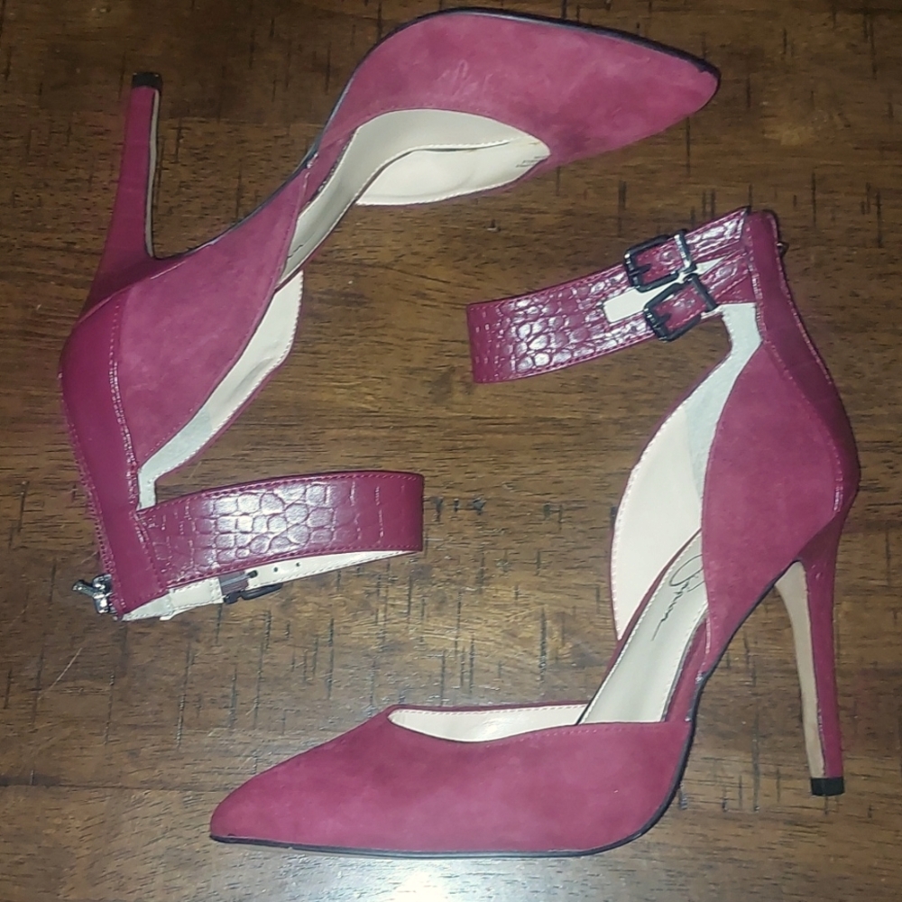 Jessica Simpson  Suede Stilletto Heels